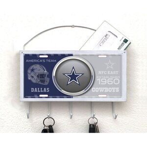 Dallas Cowboys Mail Organizer, Mail Holder, Key Rack, Mail Basket, Mailbox